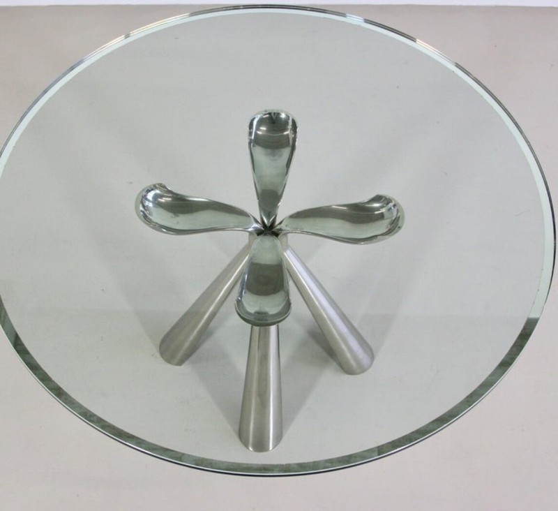 Spectacular Italian Modernist Table by Vittorio Introini for Saporiti 1972 WOW! gallery