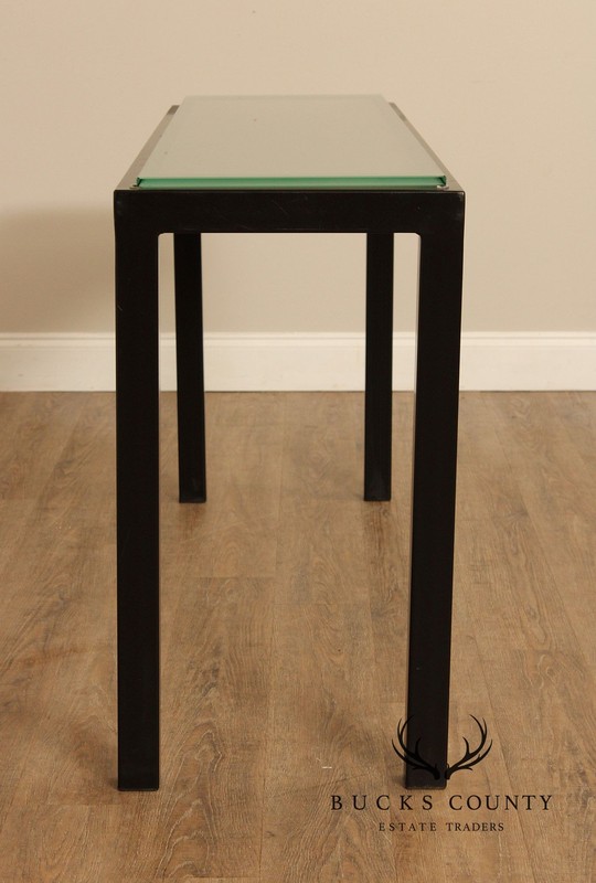 Charleston Forge Glass Top Cast Parsons Console Table gallery