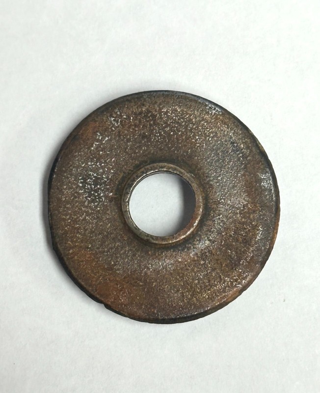 1-1/2" ORIGINAL SOLID PLAIN ROUND DOOR ROSETTE, ANTIQUE, VINTAGE, ART DECO gallery
