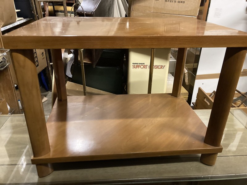 Vintage Mid Century Modern End Side Accent Table Retro 1960's Hardwood Signed W gallery
