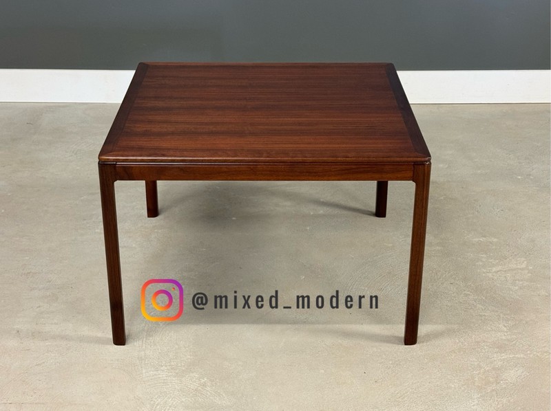 Refinished Walnut Square Coffee Table By Folke Ohlsson for DUX gallery
