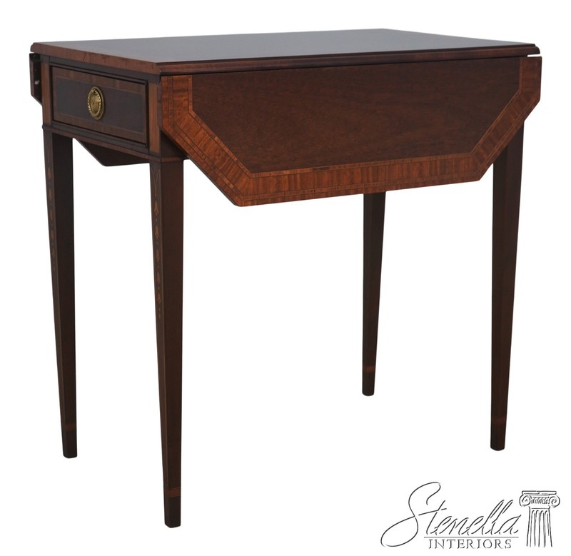 L73031: COUNCILL CRAFTSMEN Banded Drop Side Pembroke Table