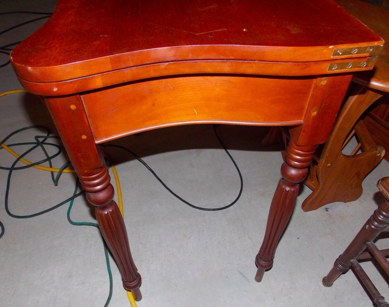 Solid Cherry Flip Top Game Table / Entry Table (ENT23) gallery