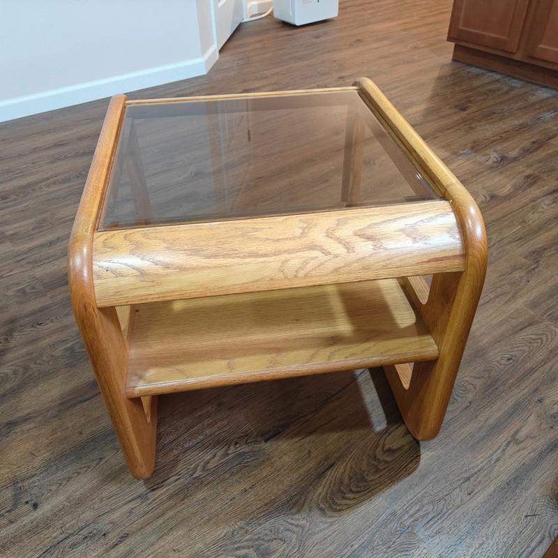 Mid Century Modern Lou Hodges Console Table and End Tables, made by Mersman gallery