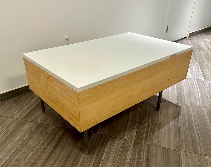 1950s George Nelson Herman Miller Storage Coffee Table Birch mid century modern gallery