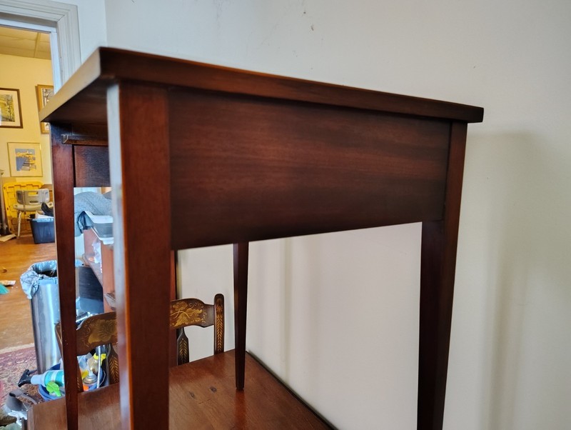 2-Day Sale. VTG Brandt Nesting Tables Set of 3 Mahogany -Signed & Label. gallery
