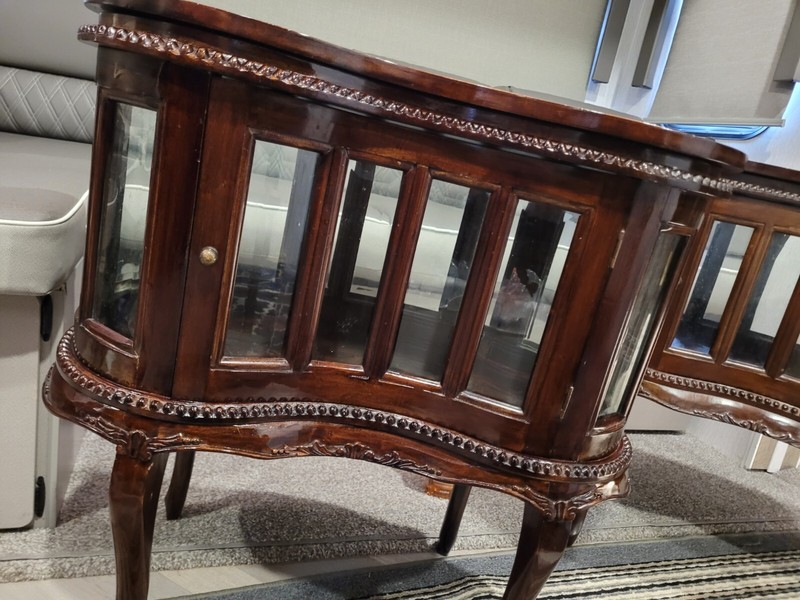 Vintage mahogany chocolate end tables gallery