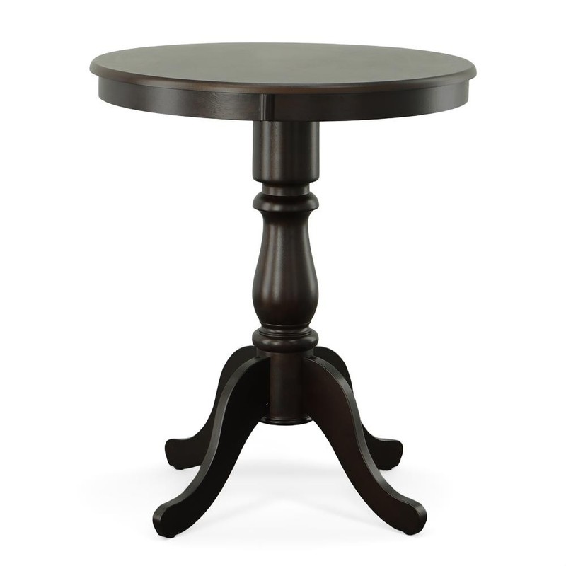 Fairview 30" Round Pedestal Bar Table - Espresso gallery