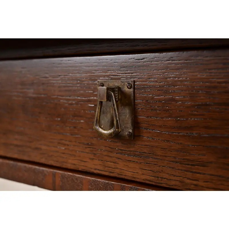 Limbert Antique Mission Oak Arts & Crafts Desk, Newly Refinished gallery