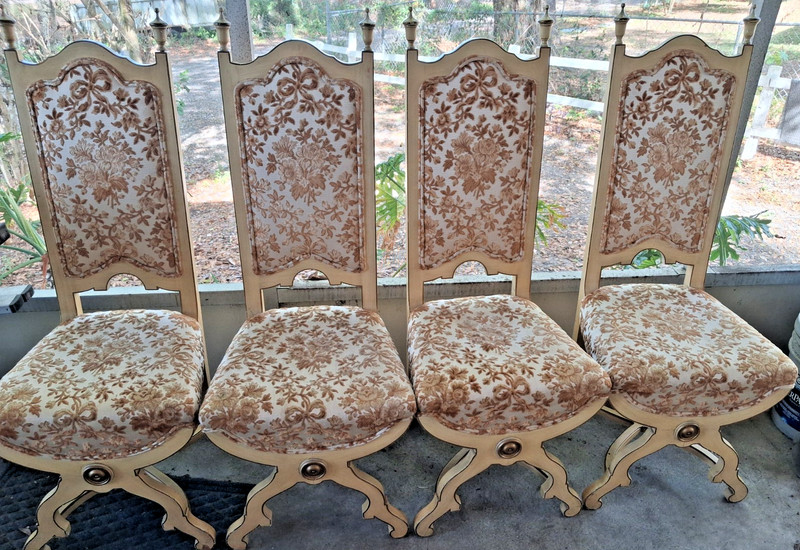 1950’s Italian Baroque Rococo Dining Chairs
