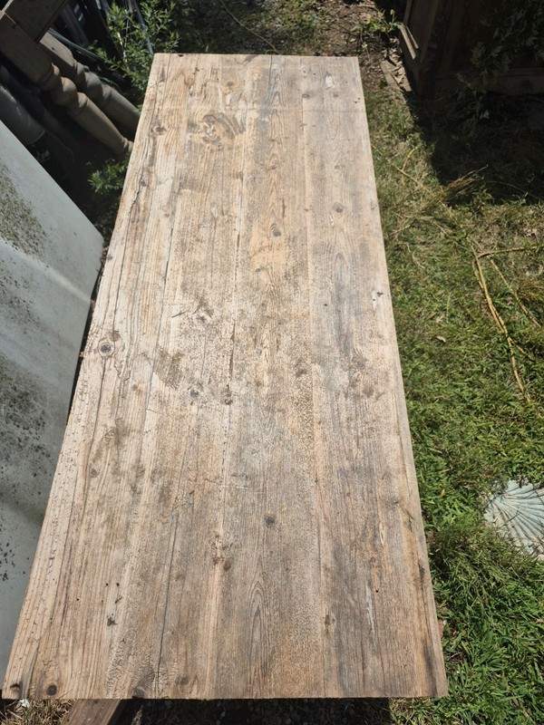 Antique Table From Sheffield England 56″ X 22′. Legs R Off For Shipping.see Pic
