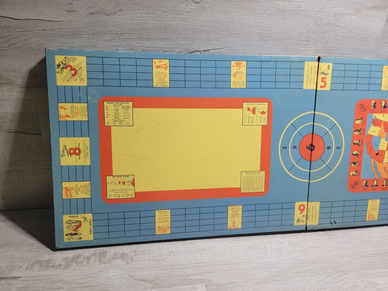 VTG 1956 Antique Metal Presidents Racecar Card Folding Game Table 60"x 21"x25" gallery