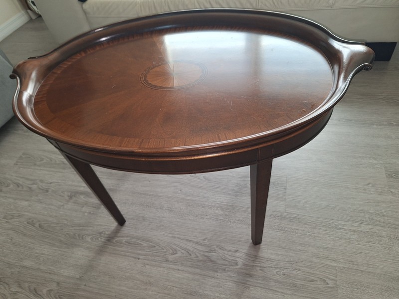 Antique English Mahogany Coffee Table gallery