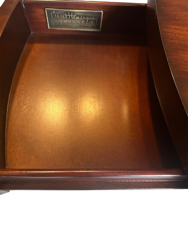 Ernest Hemingway Collection by Thomasville Round Wood Table w/ 4 Drawers gallery
