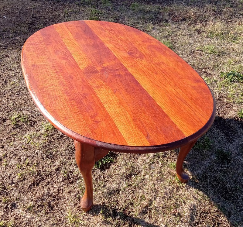 Mid Century Cherry Oval Coffee Table (CT399) gallery