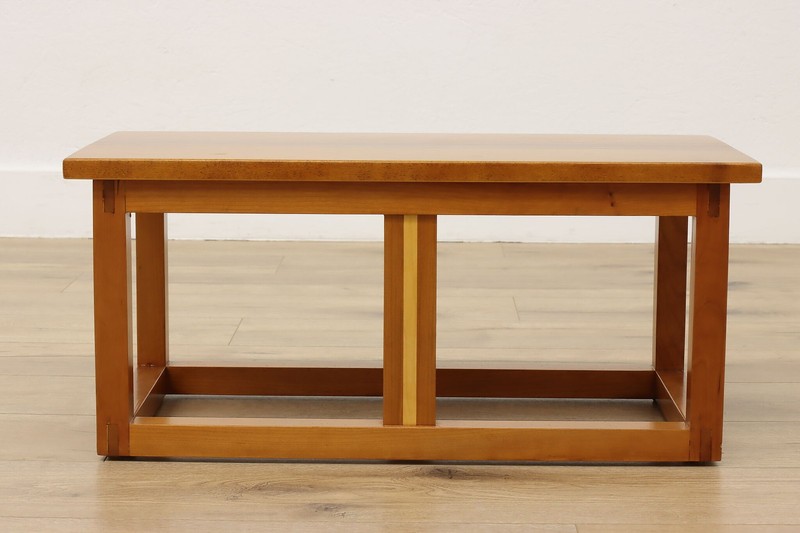 Farmhouse Vintage Cherry Footstool, Coffee Table Plant Stand #56176 gallery