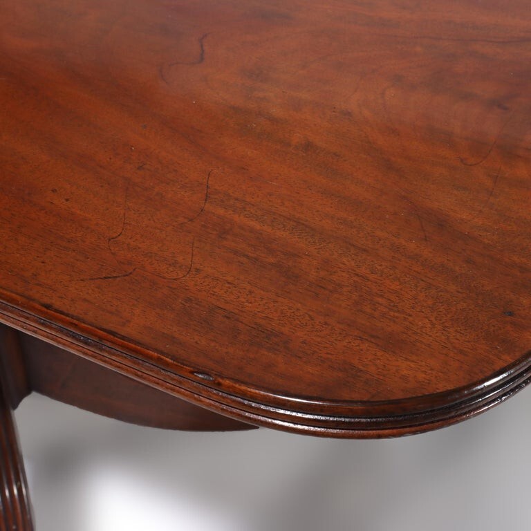 Antique Duncan & Phyfe Style George III Mahogany Banquet Table C1820 gallery