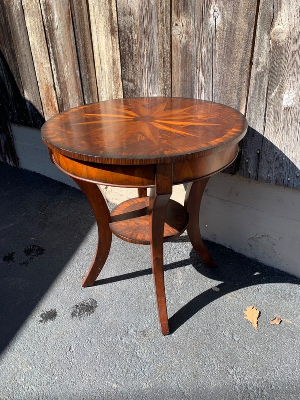 Reproduction Inlaid Lamp Table