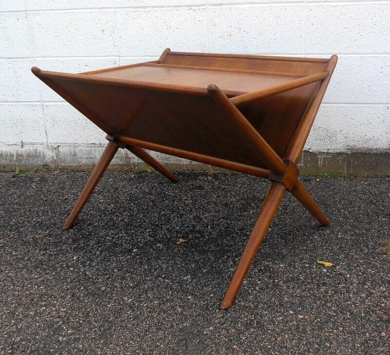 MCM T.H. ROBSJOHN GIBBINGS WIDDICOMB TABLE Magazine Iconic X design