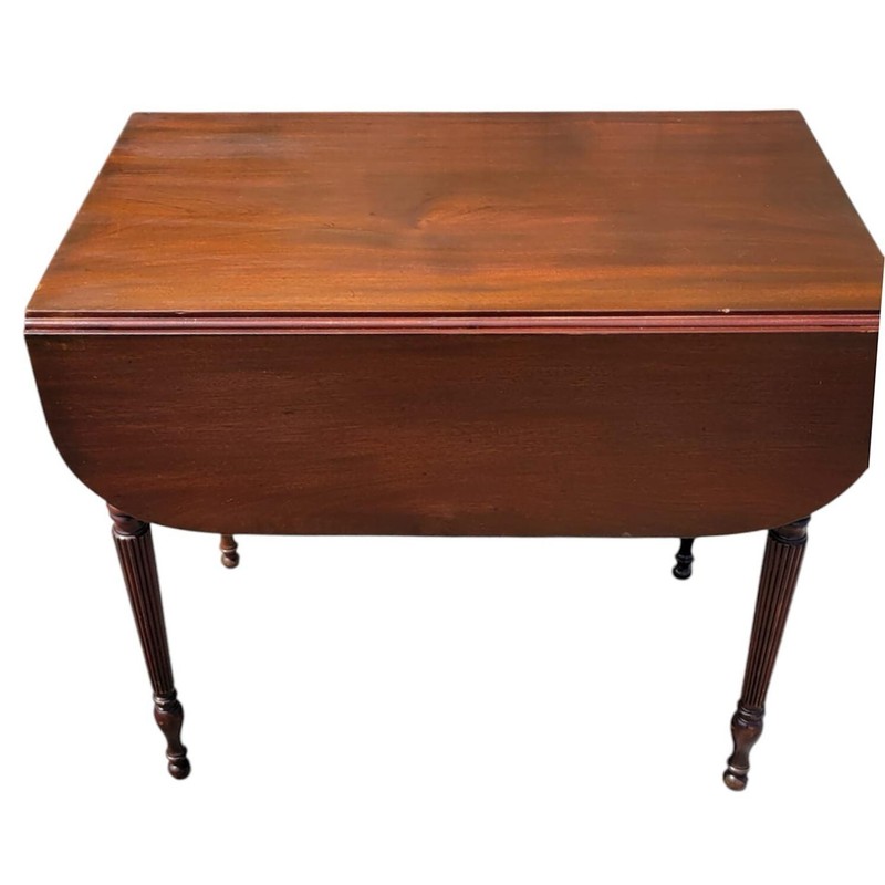 1920s American Victorian Mahogany Drop Leaf breakfast Table-Antique Furniture gallery