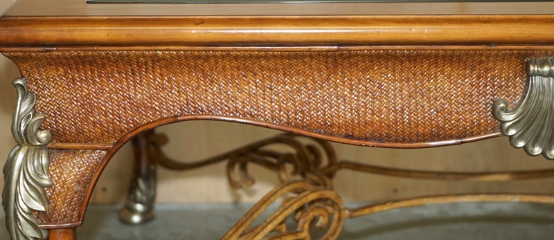 EXQUISITE EXTRA LARGE THOMASVILLE SAFARI COLLECTION OCCASIONAL COFFEE TABLE gallery