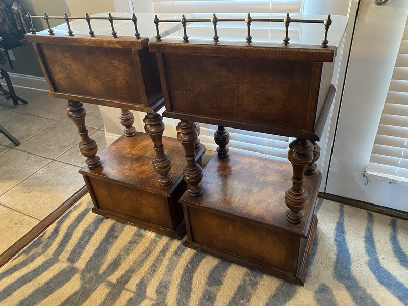 Vintage Pulaski Rolling Apothecary Style Bedside Table(s) gallery