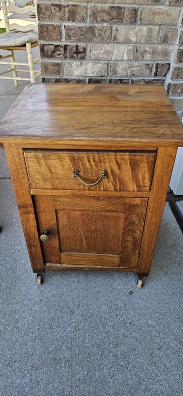 antique end table, unknown origin