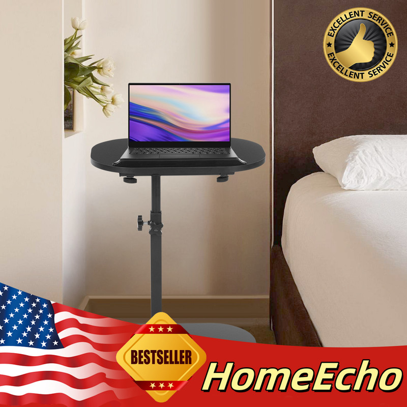 C Shaped End Table, Small Side Table for Couch, Sofa Table for Living Room