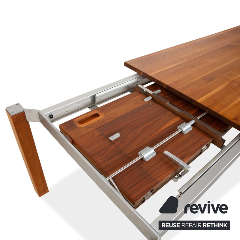 Team 7 Wooden Dining Table Brown Extendable Function gallery