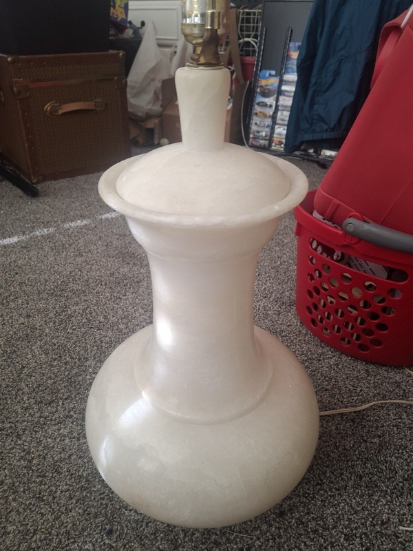 Alabaster Urn Style Lamp** Large Vintage** Heavy