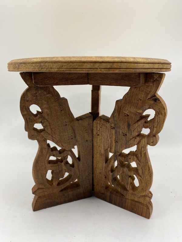Rare Authentic Antique Anglo-Indian Folding Table, Handcrafted (circa 1840–1860) gallery