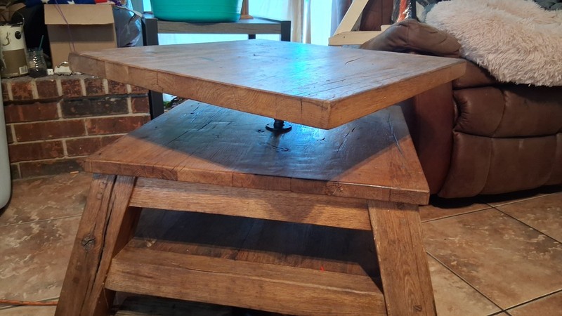 Restoration Hardware Vintage Table With Spinning Top gallery