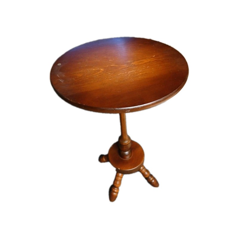 Vintage Plant Stand Fern Stand Maple Pedestal Table 22″X17″top