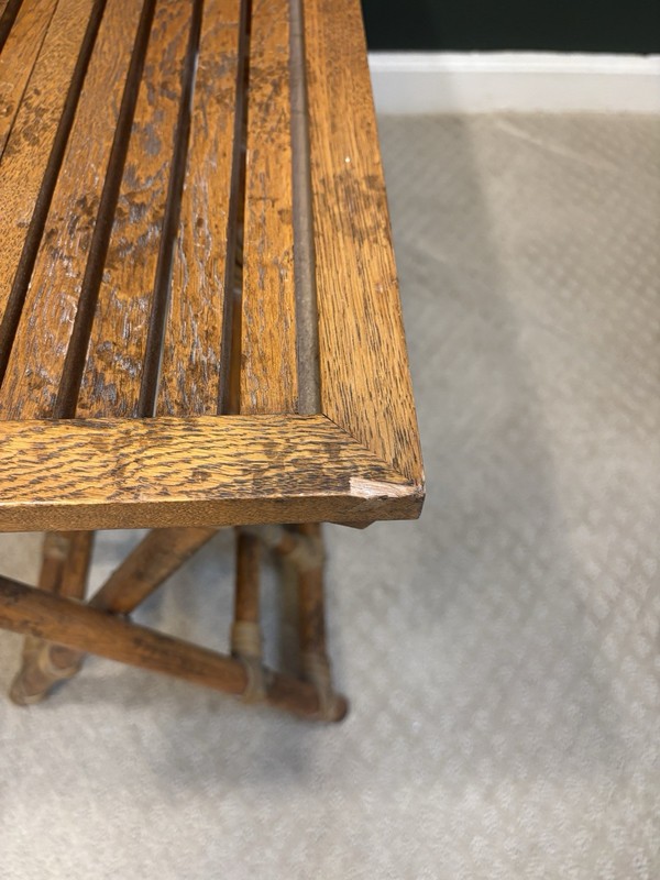 Vintage McGuire Oak Folding Table gallery