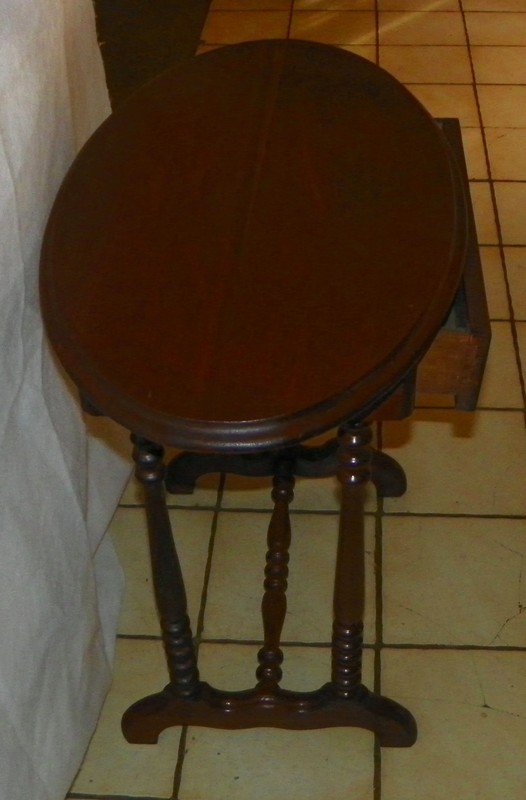 Mahogany Oval Entry 2 Board Top Table / Sofa Table (ST27) gallery