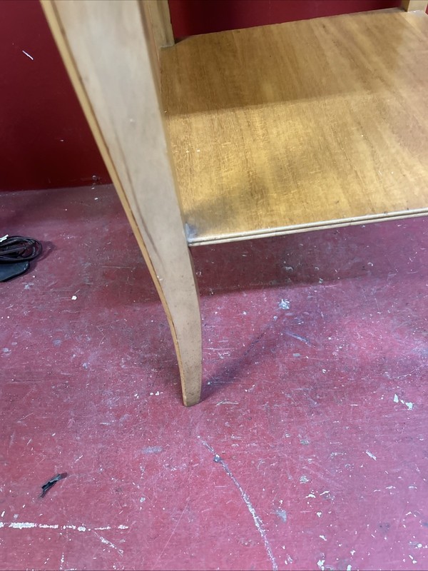 Fine Mid-Century / Art Deco 29” X 17”x16”RWAY Nightstand / Side Table Blonde gallery