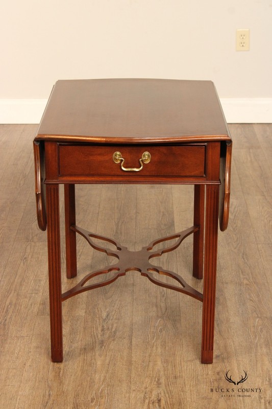 Councill Craftsmen Chippendale Style Mahogany Drop Leaf Side Table gallery