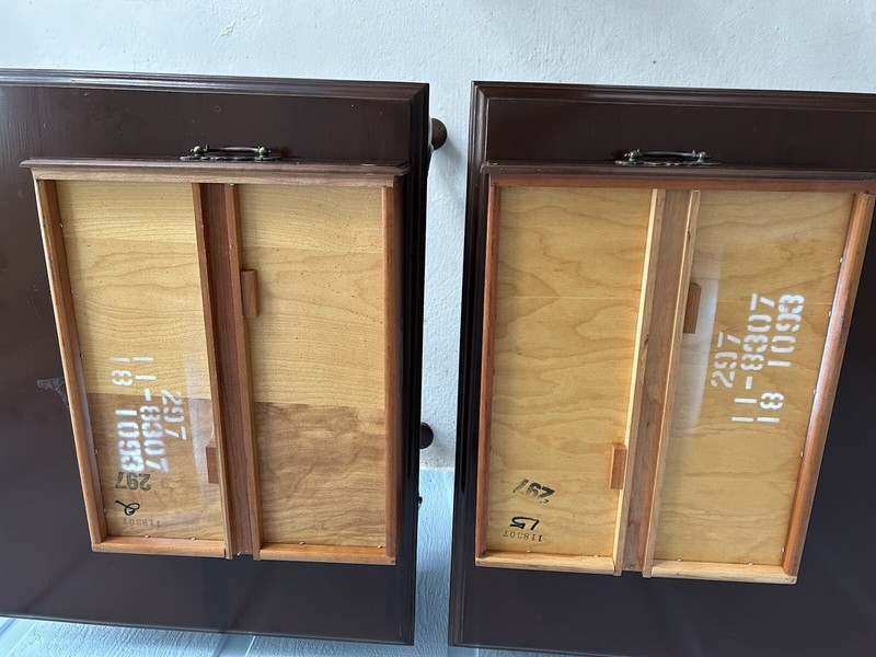 Pair ETHAN ALLEN Cherry Rectangle End/Side Tables-Vintage Nightstands W/ Drawer gallery