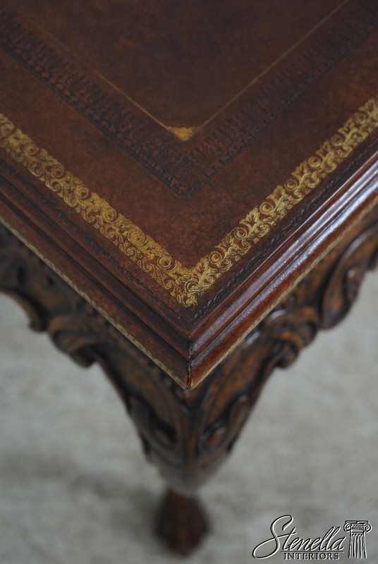 L68364: MAITLAND SMITH Georgian Style Leather Top Occasional Table gallery