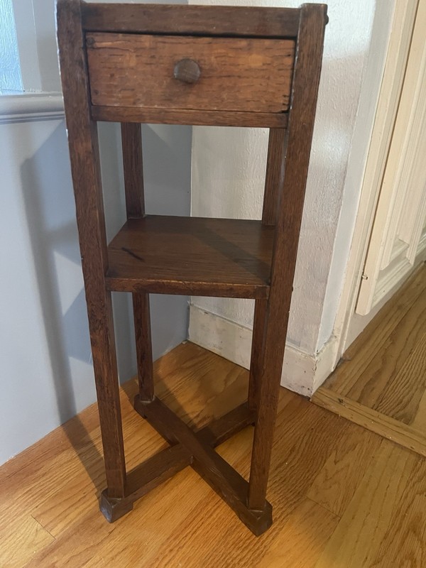 Mission Oak Smoking Stand 1910 gallery