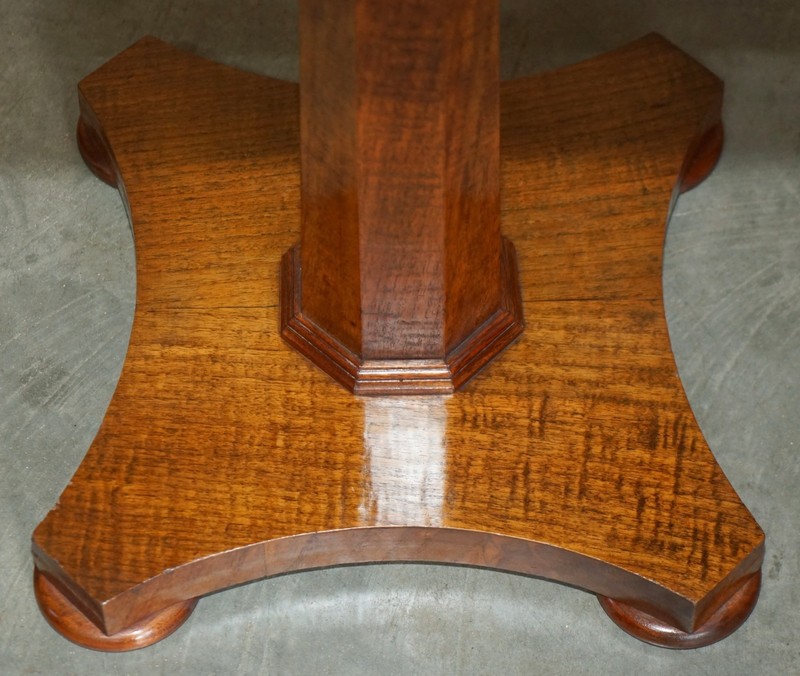 ANTIQUE RESTORED WILLIAM IV CIRCA 1830 MAHOGANY & WALNUT WOOD CHESSBOARD TABLE gallery