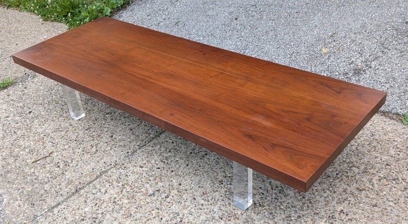 1960s Mid Century Modern Thayer Coggin Milo Baughman 66″ X 24″ Coffee Table