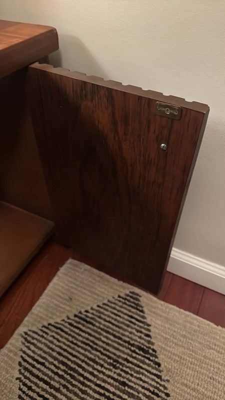 Vintage Mid Century 1970 lane Walnut Record Cabinet End Table gallery