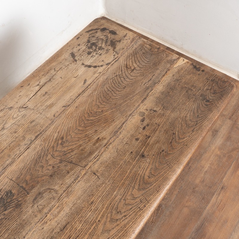 19th Century Oak Baroque Library Table with Two Drawers gallery
