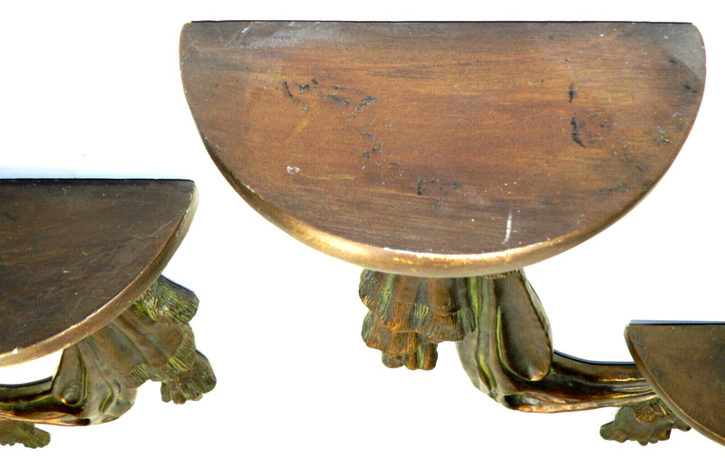 Hollywood Regency Wall Sconce Pair Large gallery