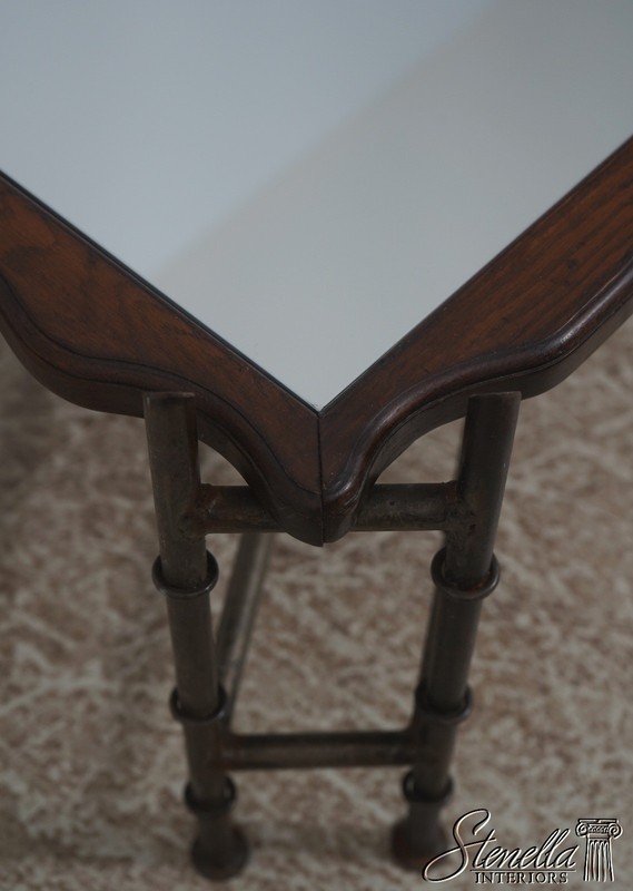 72705: BAKER Bamboo Form Iron Base Coffee Table gallery