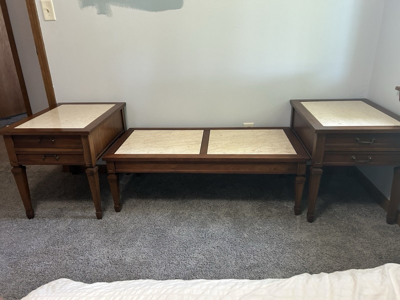 Antique Hammary Sofa Table Set