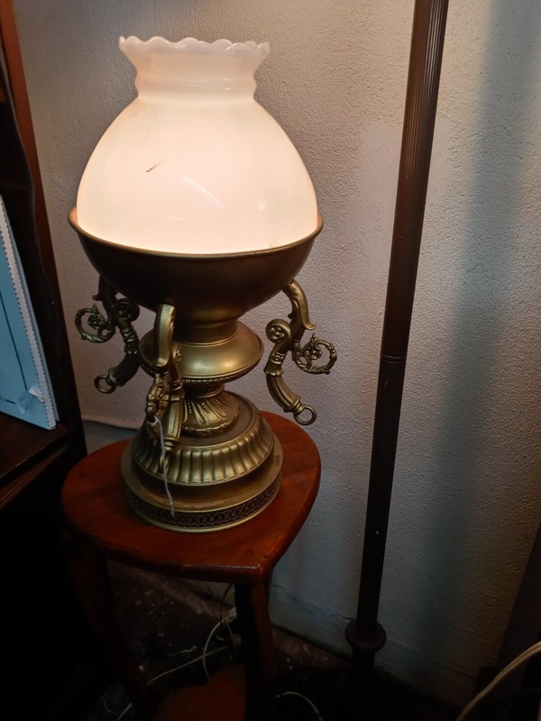 Vintage Wood Double Heart Shape Plant Stand sm Side Table Might Ship local 4 now gallery