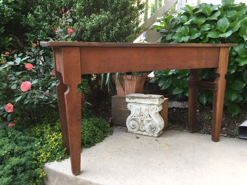 Antique Mixed Wood Primitive Middle Tennessee Side or Serving Refectory Table gallery