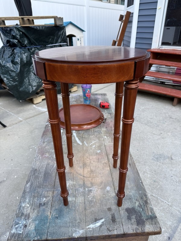 Vintage Bombay Company Tray Top Side Table with Removable Top gallery